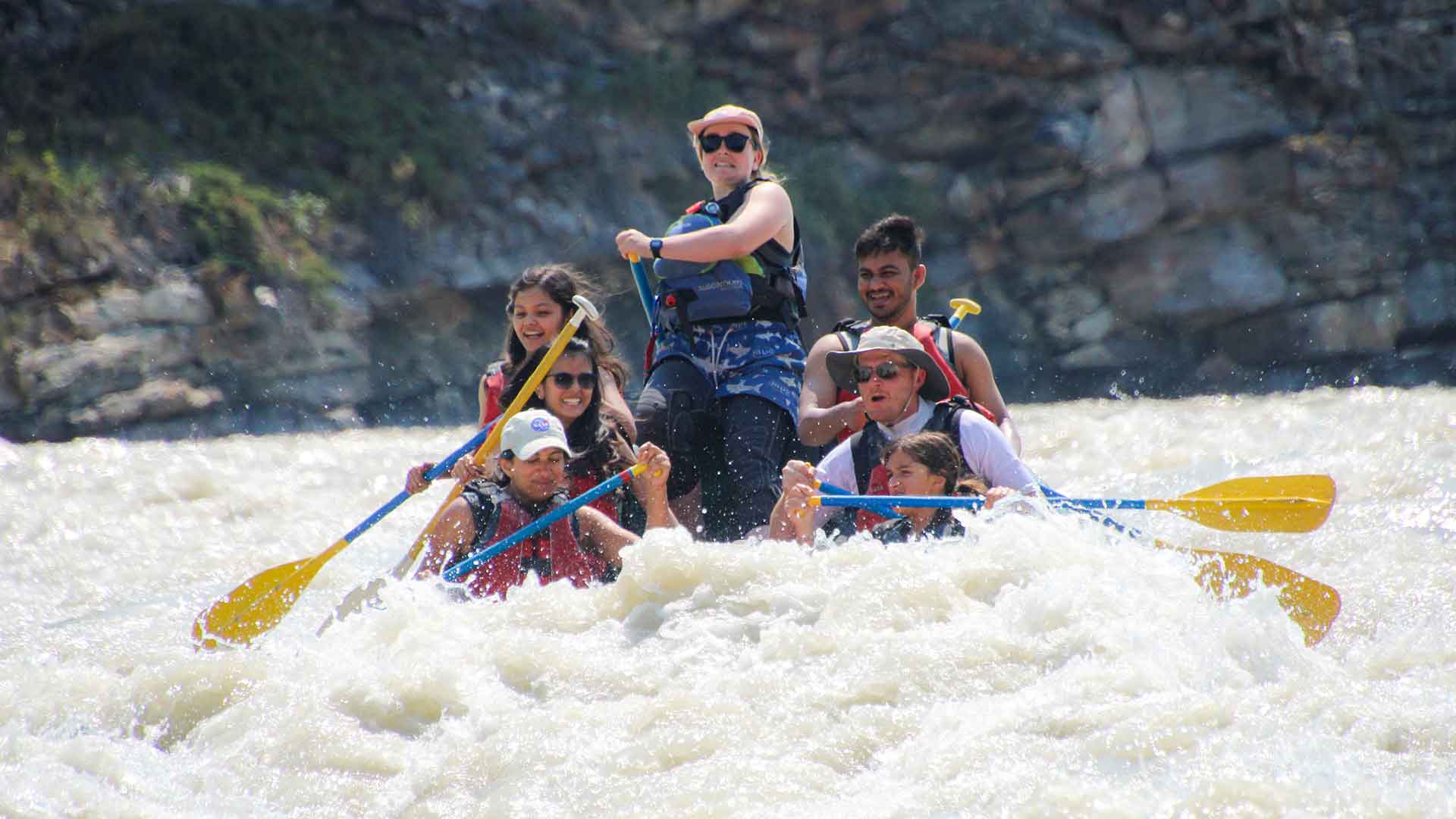 Canyon rafting Jasper National Park