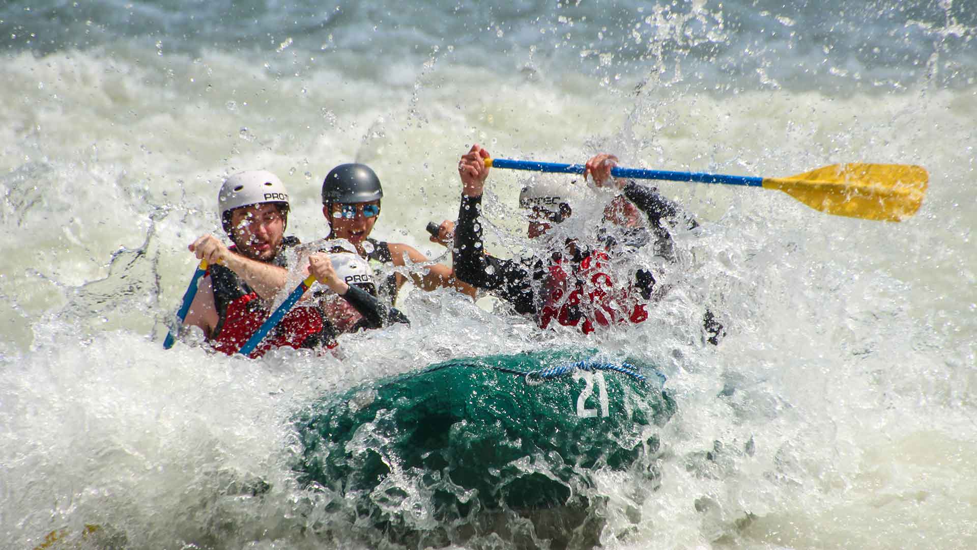 Sunwapta Falls rafting Jasper National Park