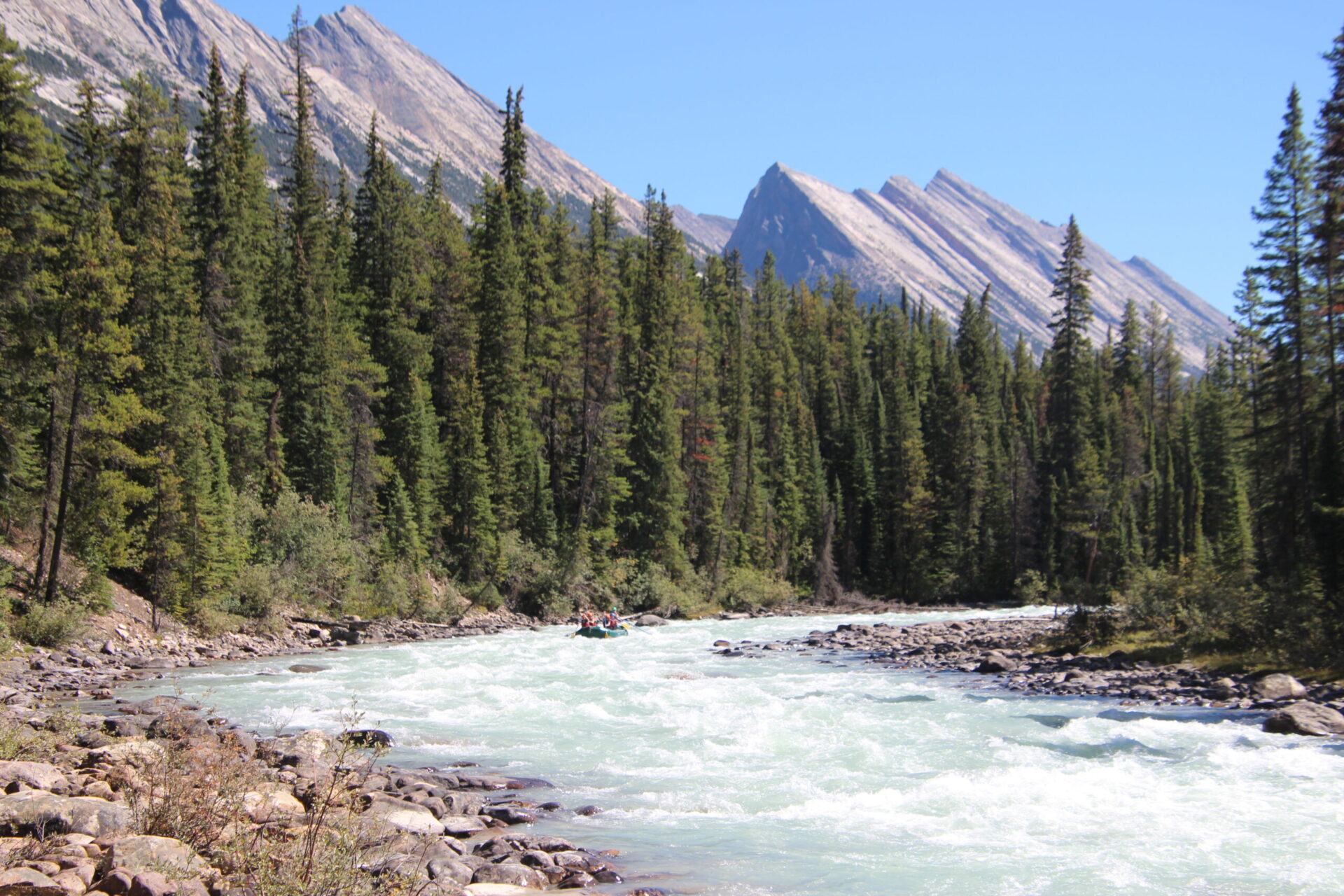 IMG_0903 Sunwapta river rafting with beautiful mountain views in jasper alberta