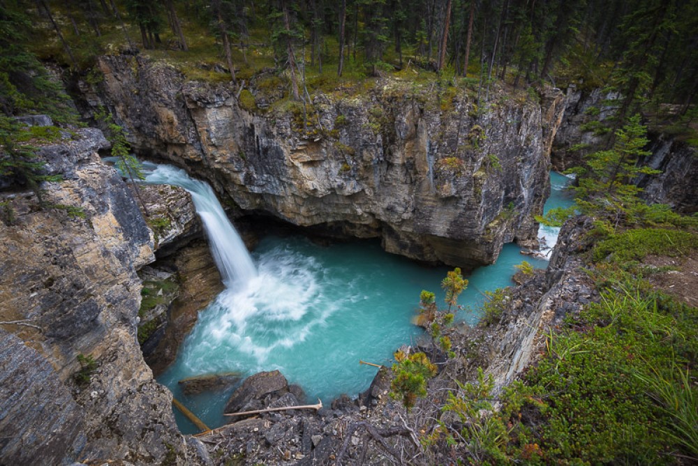 beauty creek stanley waterfall jasper national park